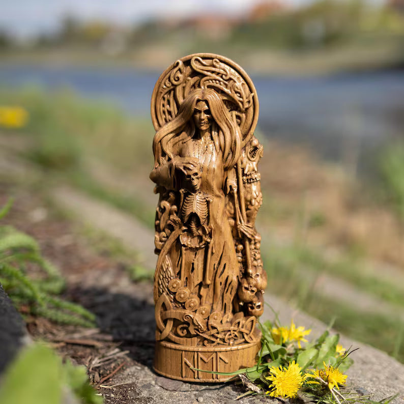 Hel Statue – Intricate Norse Mythology Artwork, Viking Heritage Decor & Unique Gift, VK0011