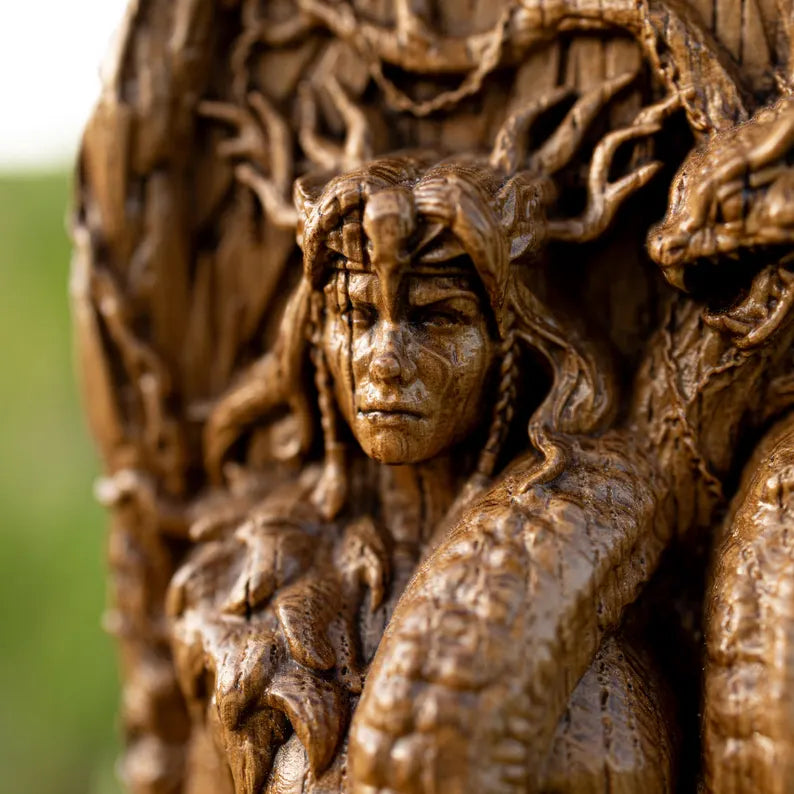 Angrboda Statue – Norse Goddess of Wisdom and Mystery, Handcrafted Viking Decor, Nordic Mythology Gift, VK0023