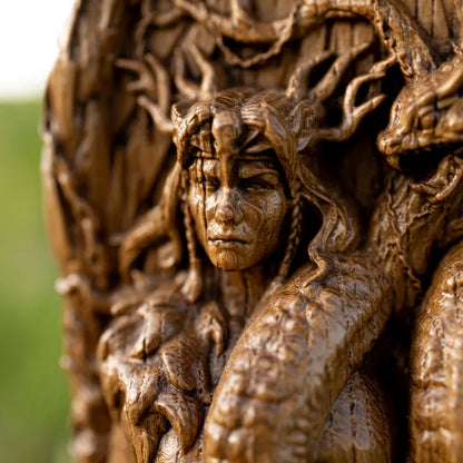 Angrboda Statue – Norse Goddess of Wisdom and Mystery, Handcrafted Viking Decor, Nordic Mythology Gift, VK0023