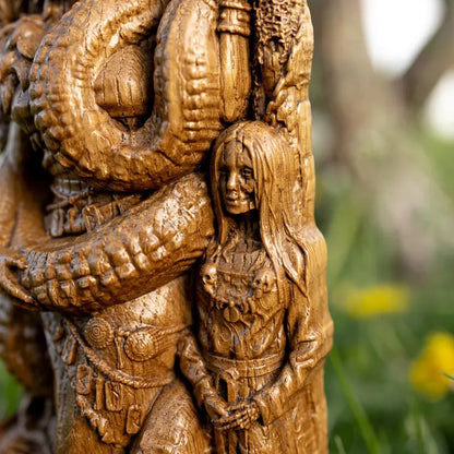 Angrboda Statue – Norse Goddess of Wisdom and Mystery, Handcrafted Viking Decor, Nordic Mythology Gift, VK0023