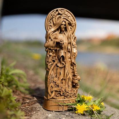 Hel Statue – Intricate Norse Mythology Artwork, Viking Heritage Decor & Unique Gift, VK0011