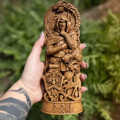 Loki Statue – Masterfully Handcrafted Norse God Sculpture, Viking Heritage Decor & Collector's Gift, VK0012