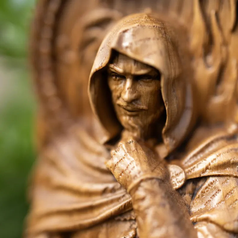 Loki Statue – Masterfully Handcrafted Norse God Sculpture, Viking Heritage Decor & Collector's Gift, VK0012