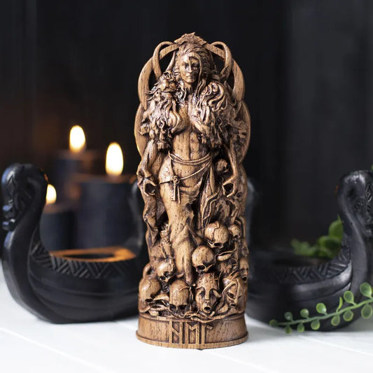 Hel Statue – Intricate Norse Mythology Artwork, Viking Heritage Decor & Unique Gift, VK0010