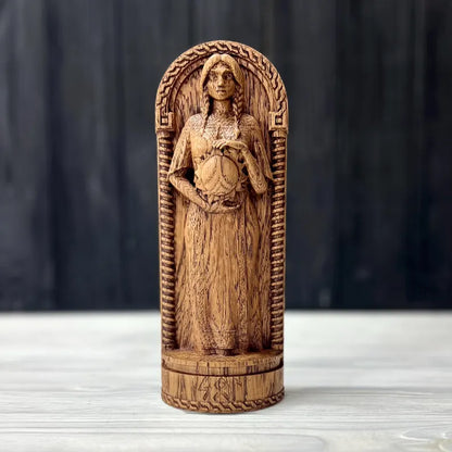 Sunna(Sol) Statue – Symbol of Light and New Beginnings, Handcrafted Nordic Decor & Heritage Gift, VK0035