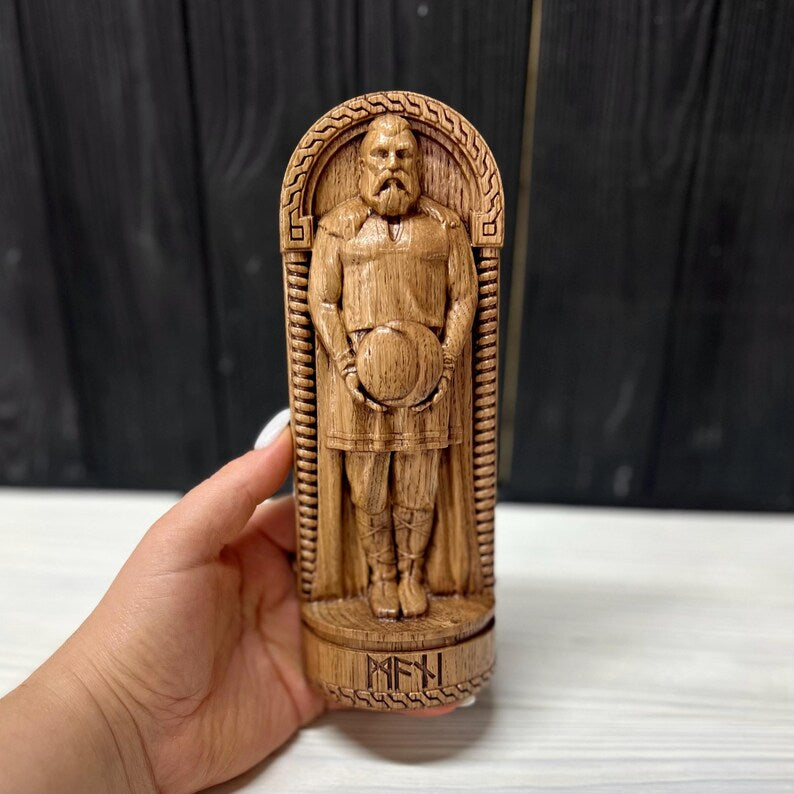Mani Statue – Norse God of the Moon and Guidance, Handcrafted Viking Decor, Nordic Mythology Gift, VK0038
