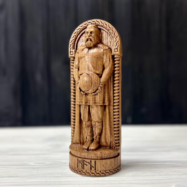 Mani Statue – Norse God of the Moon and Guidance, Handcrafted Viking Decor, Nordic Mythology Gift, VK0038