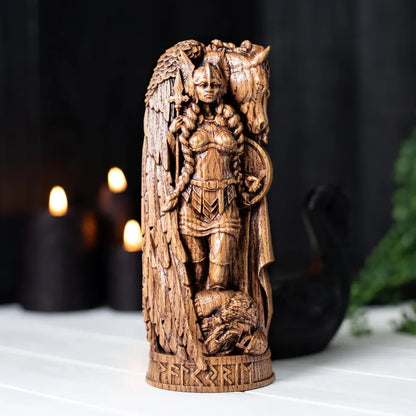 Valkyrie Statue – Symbol of Honor, Strength and Courage, Handcrafted Nordic Decor & Heritage Gift, VK0036