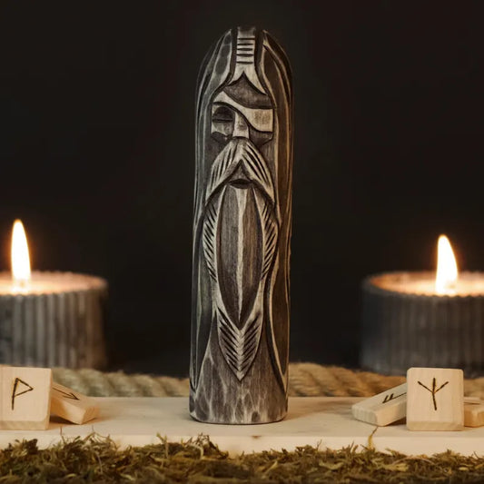 Odin Statue – Symbol of Wisdom and Strength, Handcrafted Viking Decor, Nordic Art Gift, VKD0001
