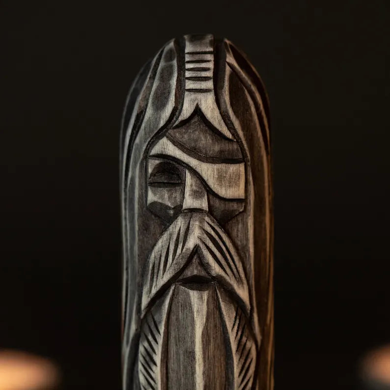 Odin Statue – Symbol of Wisdom and Strength, Handcrafted Viking Decor, Nordic Art Gift, VKD0001