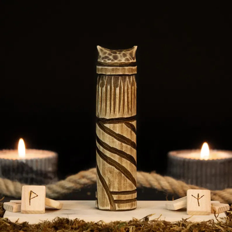Heimdall Statue – Symbol of Vigilance and Protection, Handcrafted Nordic Art Decor, VKD0003