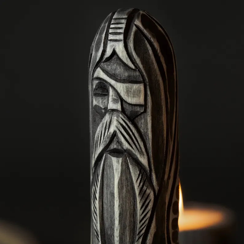 Odin Statue – Symbol of Wisdom and Strength, Handcrafted Viking Decor, Nordic Art Gift, VKD0001