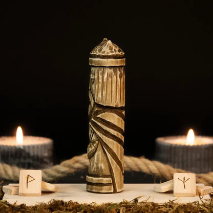 Heimdall Statue – Symbol of Vigilance and Protection, Handcrafted Nordic Art Decor, VKD0003