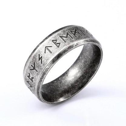Viking Rune Ring – Nordic Warrior Helmet Ring, Norse Mythology Jewelry Gift, VKR0003