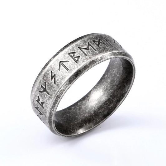 Viking Rune Ring – Nordic Warrior Helmet Ring, Norse Mythology Jewelry Gift, VKR0003