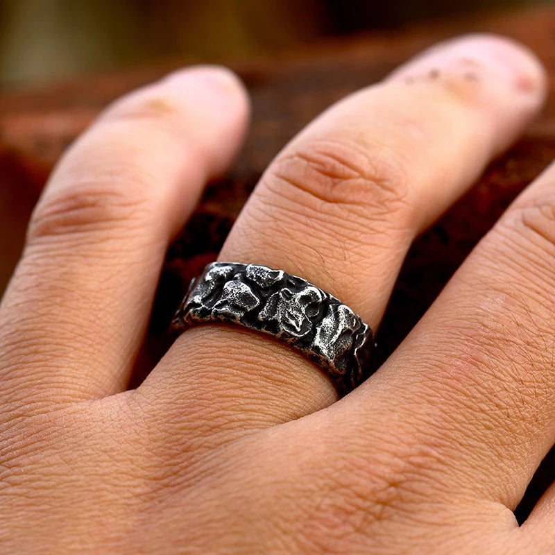 Rune Ring – Viking Warrior Symbol Ring, Nordic Heritage Jewelry Gift, VKR0004