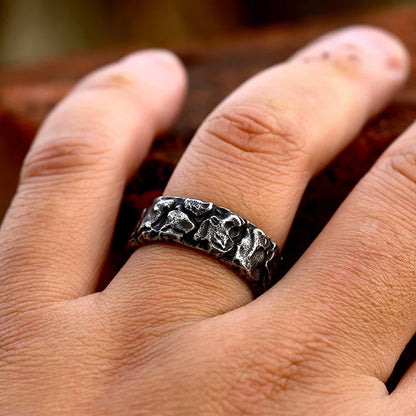 Rune Ring – Viking Warrior Symbol Ring, Nordic Heritage Jewelry Gift, VKR0004