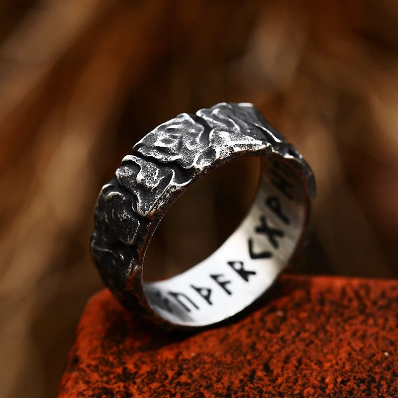 Rune Ring – Viking Warrior Symbol Ring, Nordic Heritage Jewelry Gift, VKR0004