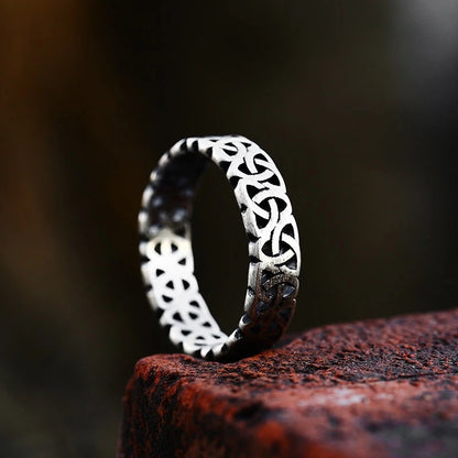 Nordic Ring – Viking Inspired Band, Timeless Norse Heritage Jewelry Gift, VKR0002