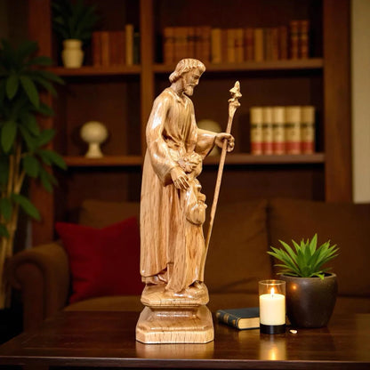 Saint Joseph Guiding Jesus - A Symbol of Loving Protection and Gentle Guidance - SP0052